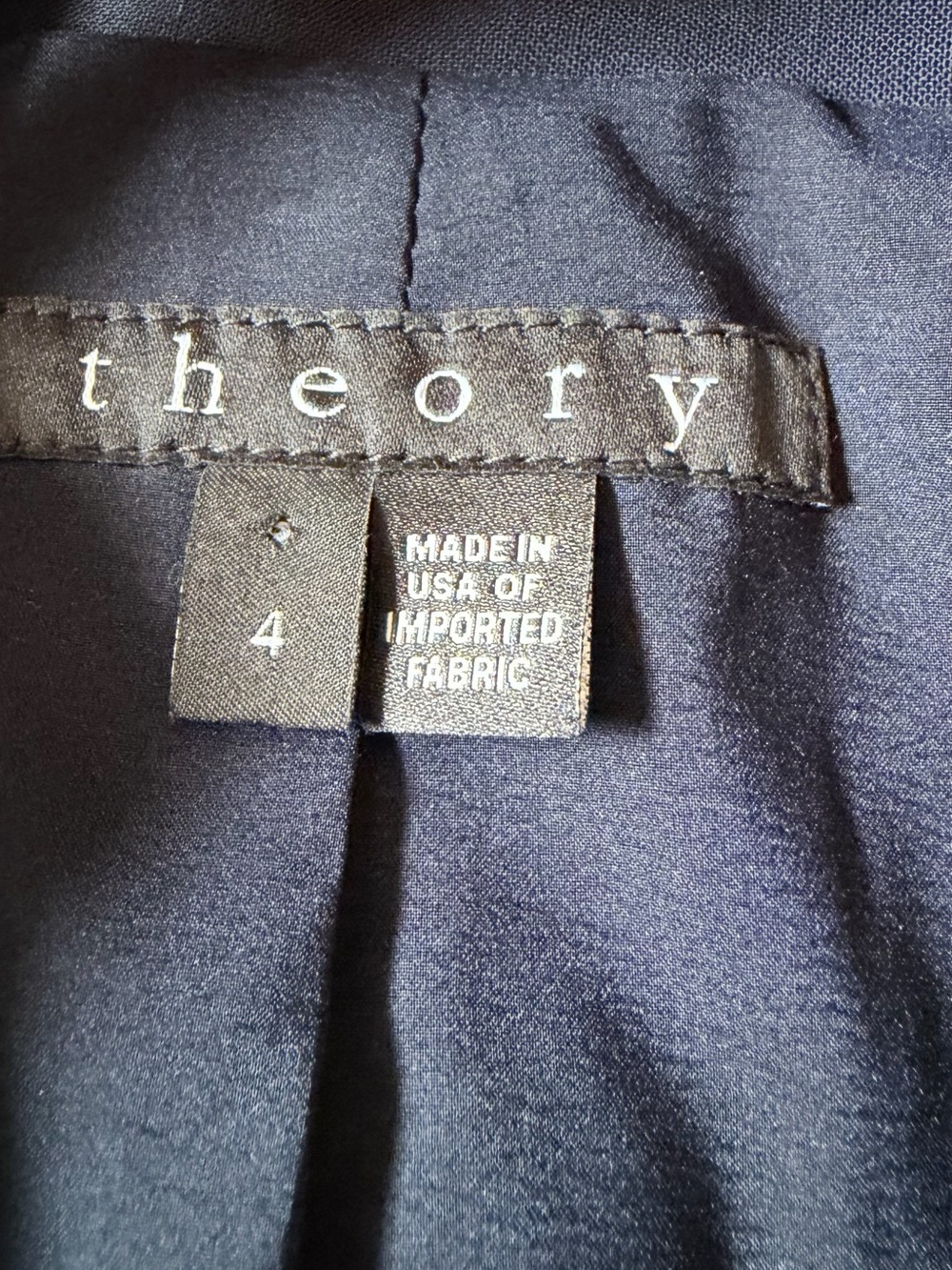 Theory Gabe N Edition Navy Wool Blazer Size 4 - Picture 2 of 6